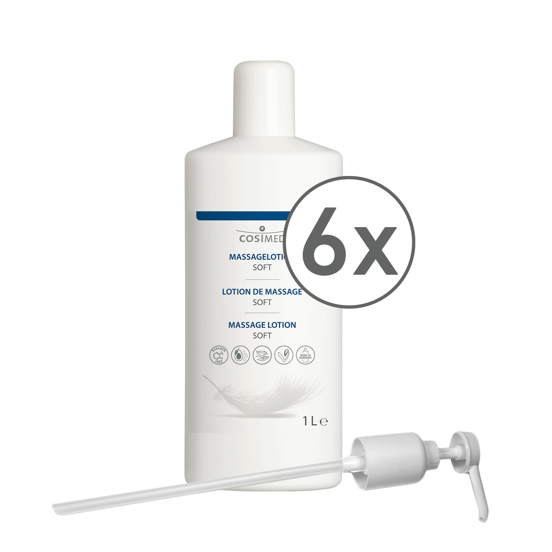 cosiMed Massagelotion Soft 6x1l Flasche + 1 Spender