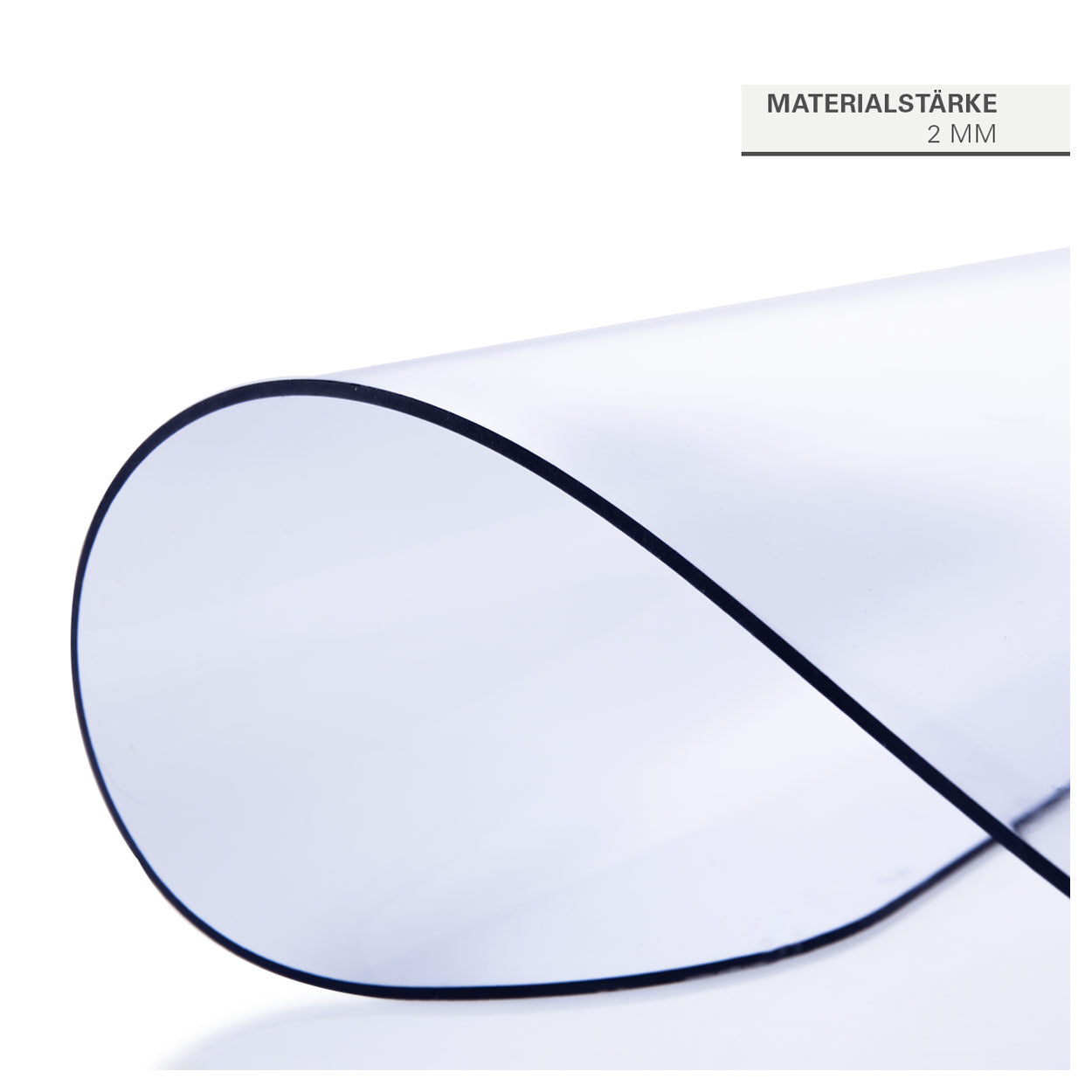 Liegen-/Hygieneauflage, LxBxH 60x40x0,2 cm, glasklar