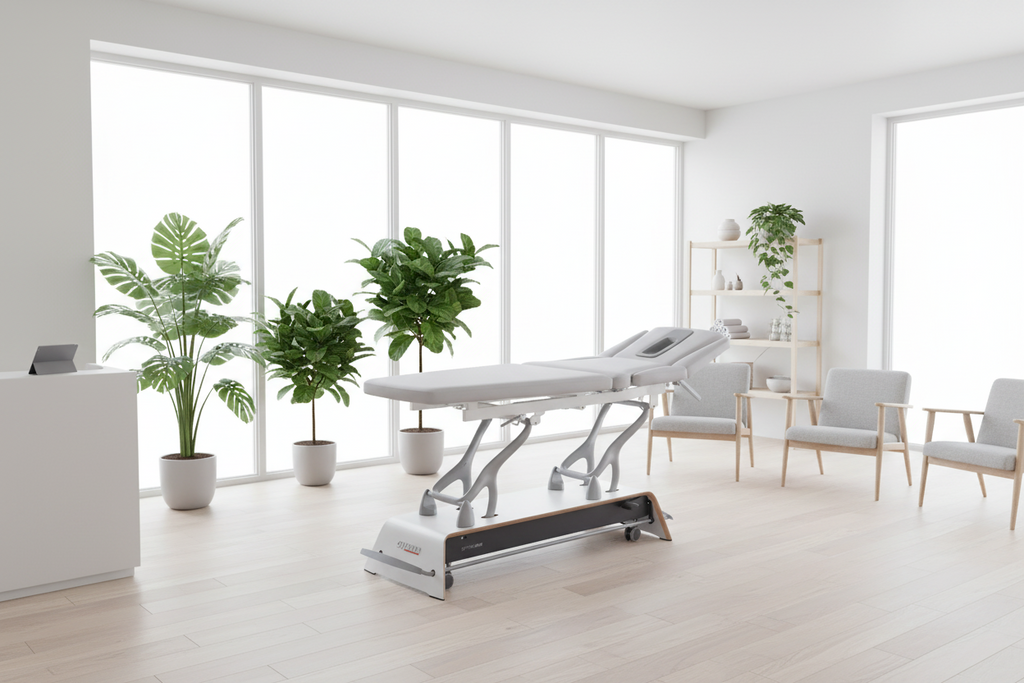 AUSSTELLUNGSLIEGE in Berlin, Premium Therapieliege Gymna.ONE - T7