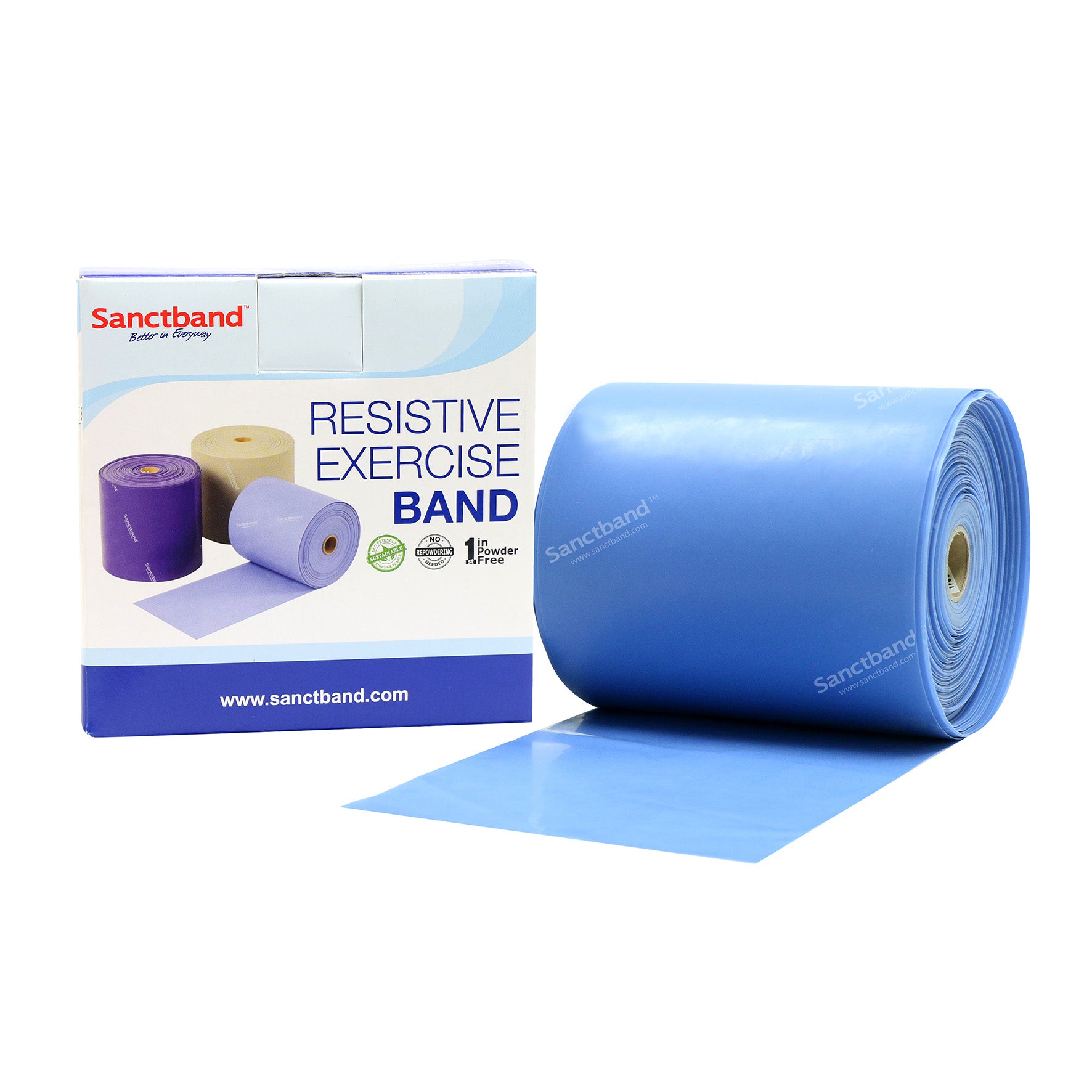 Sanctband Fitnessband Rolle à 46 m, blaubeere