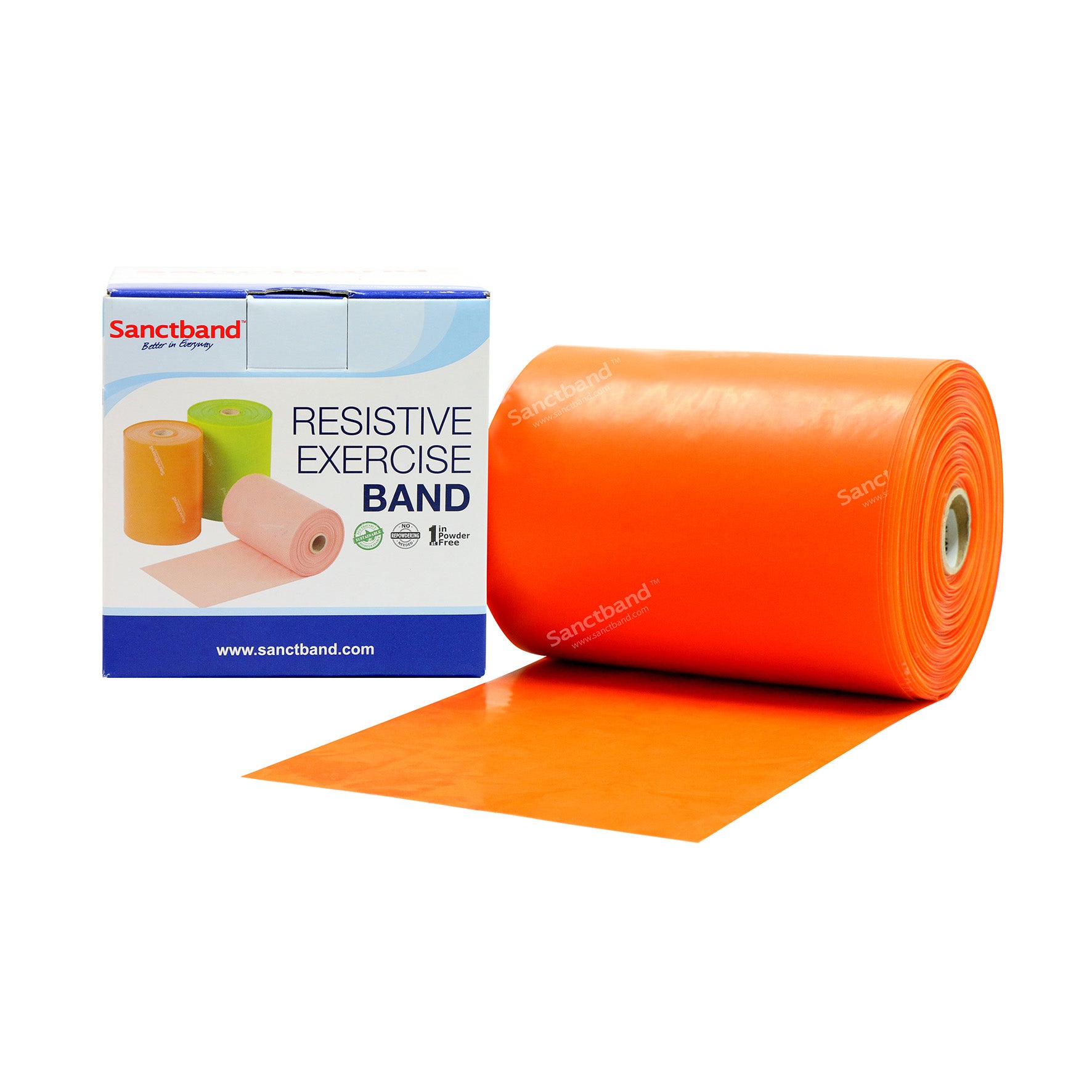 Sanctband Fitnessband Rolle à 46 m, orange