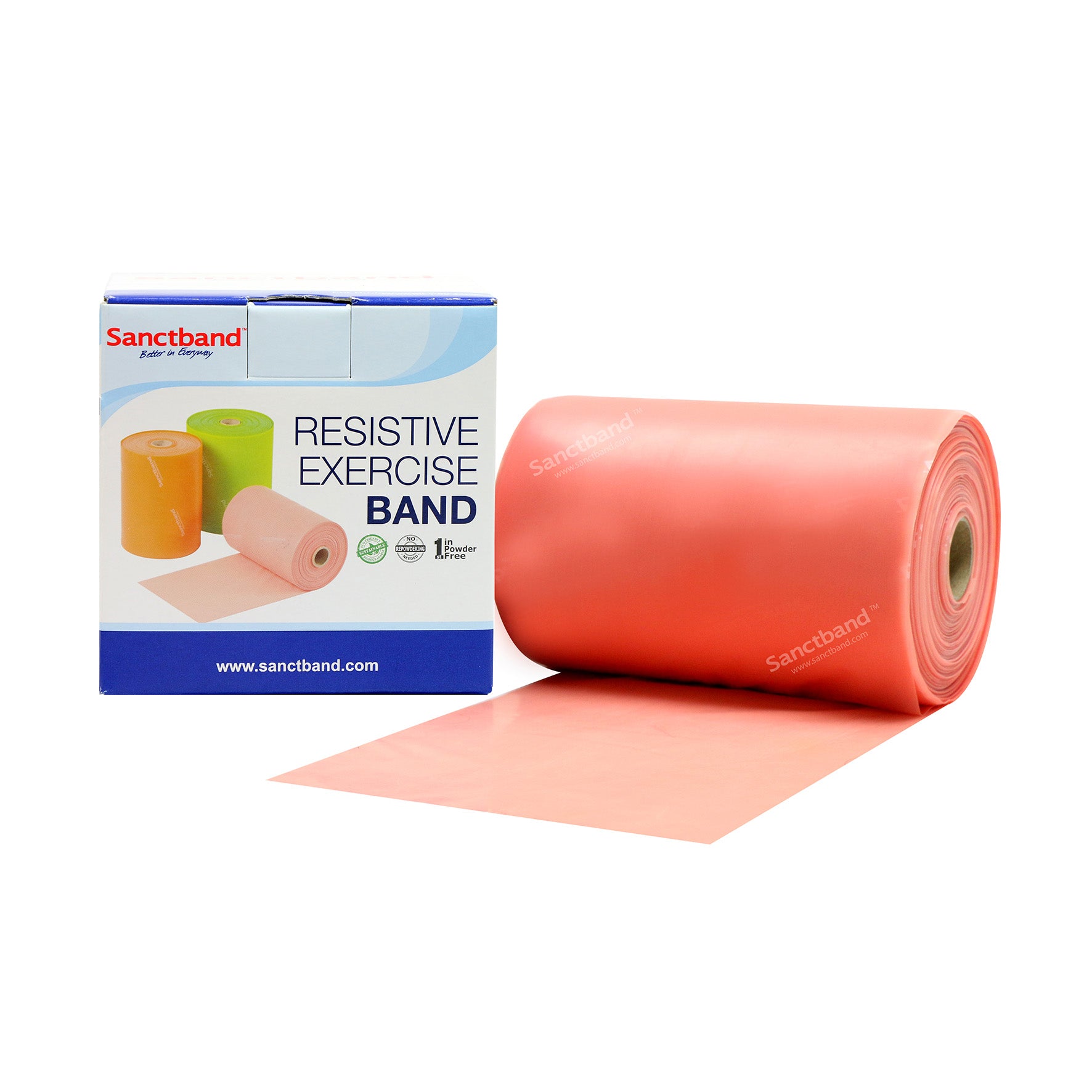 Sanctband Fitnessband Rolle à 46 m, pfirsich