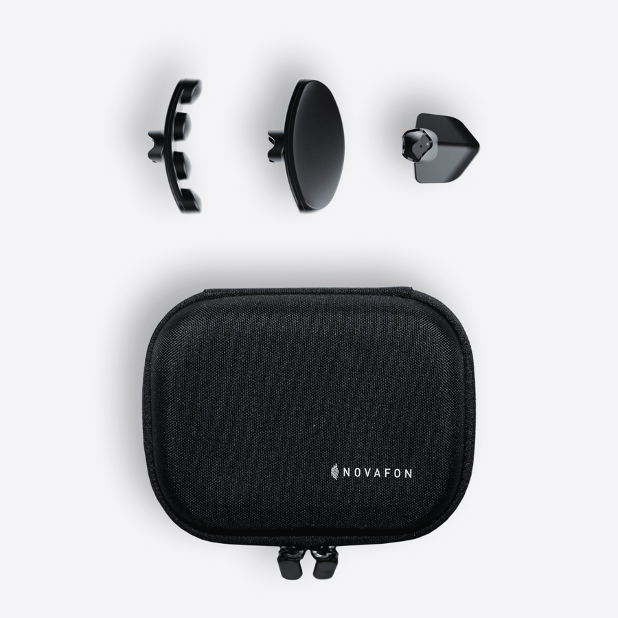 novafon Faszien-Set max | schwarz inkl. Transport Case mini